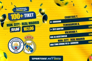 AdmiralBet 100+ tiket - Spektakl u Mančesteru za kvotu 167? Da, moguće je!